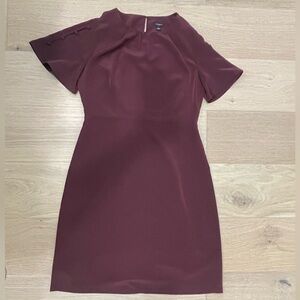 Ann Taylor Factory Dress in Deep Wine